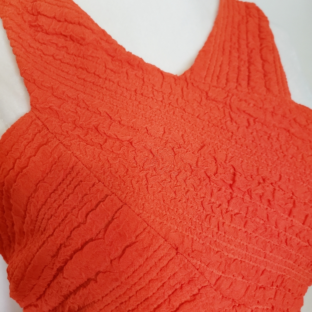 Sugar Lips Orange Crisscross Cut Out Dress - Picture 2 of 9